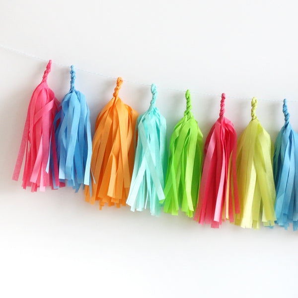 Summer Days Fringe Tassel Garland Kit or Fully Assembled