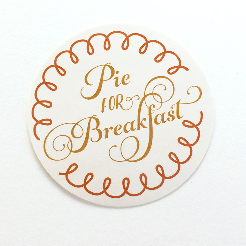Thanksgiving Eat More Pie Sticker tags