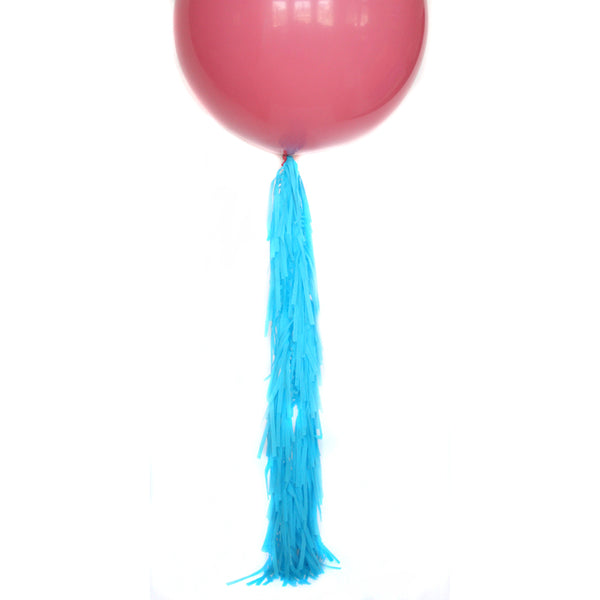 Turquoise Frilly Balloon Tassel