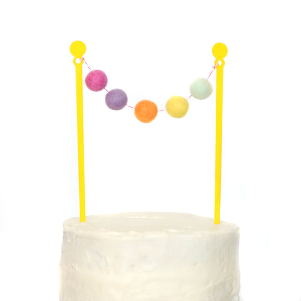 Rainbow Unicorn Cake Bunting Topper
