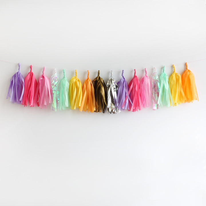 Unicorn Fringe Tassel Garland Kit or Fully Assembled