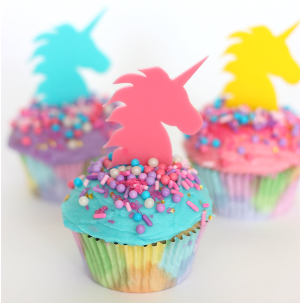 Rainbow Unicorn Cupcake Topper