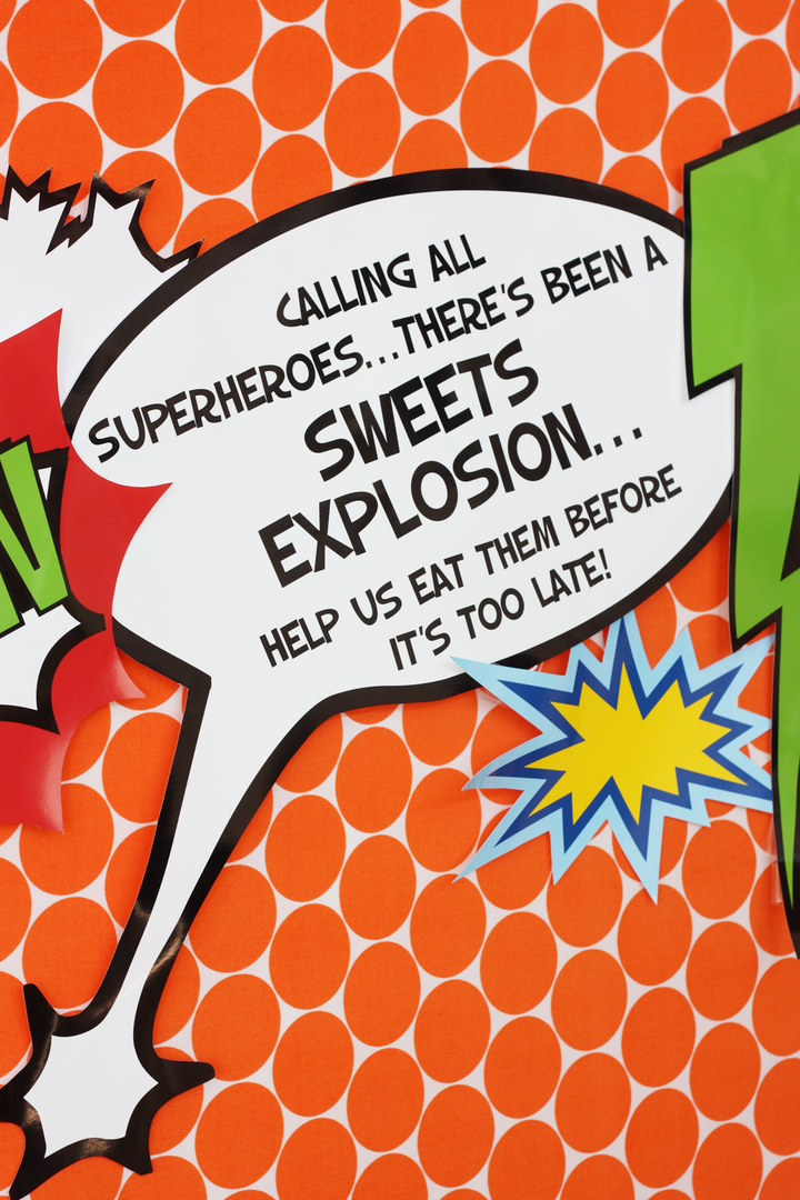 Vintage Superhero signs - Calling all Superheroes- coordinates with Superhero collections
