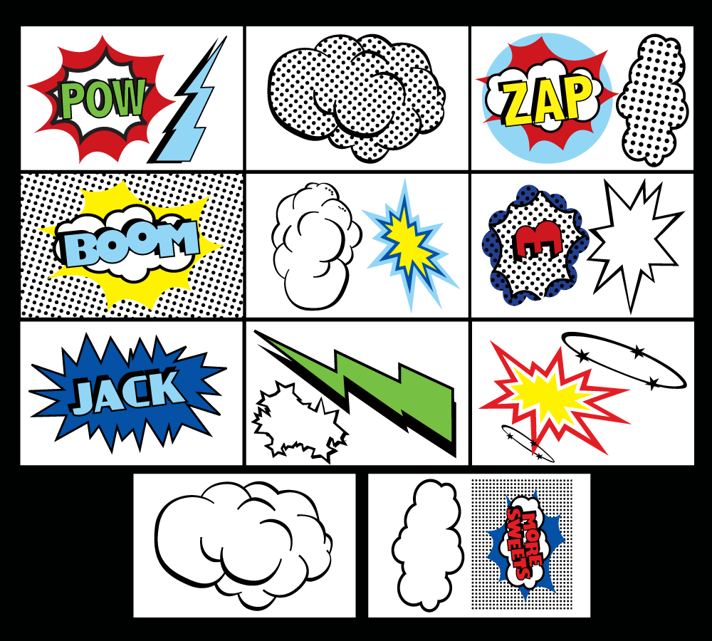 Vintage Superhero signs - Calling all Superheroes- coordinates with Superhero collections