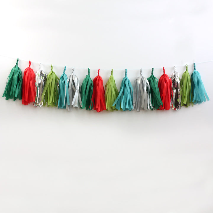 Vintage Christmas Fringe Tassel Garland Kit or Fully Assembled