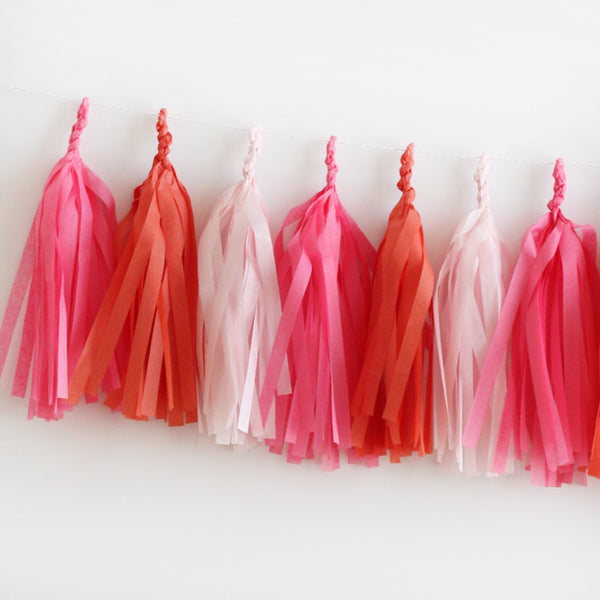 Vintage Love Fringe Tassel Garland Kit or Fully Assembled
