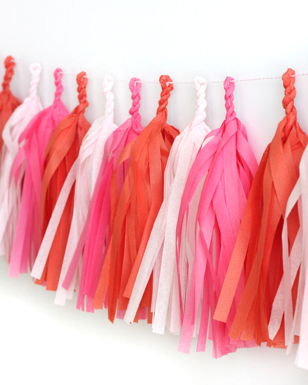 Vintage Love Fringe Tassel Garland Kit or Fully Assembled