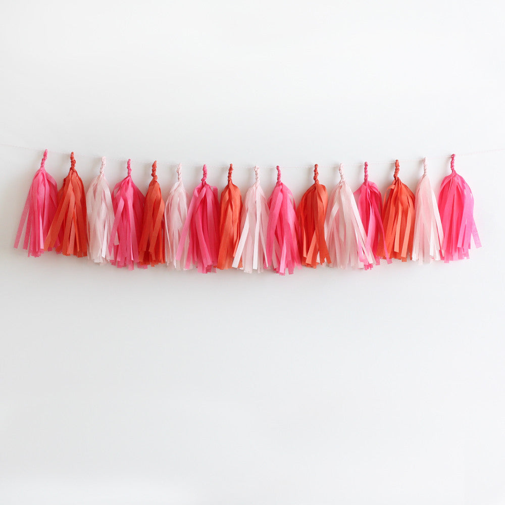 Vintage Love Fringe Tassel Garland Kit or Fully Assembled